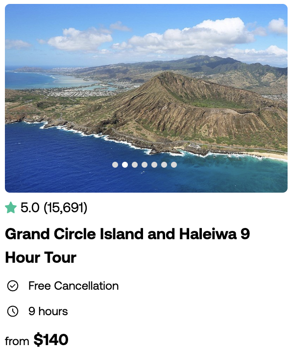 Grand Circle Island and Haleiwa 9 Hour Tour