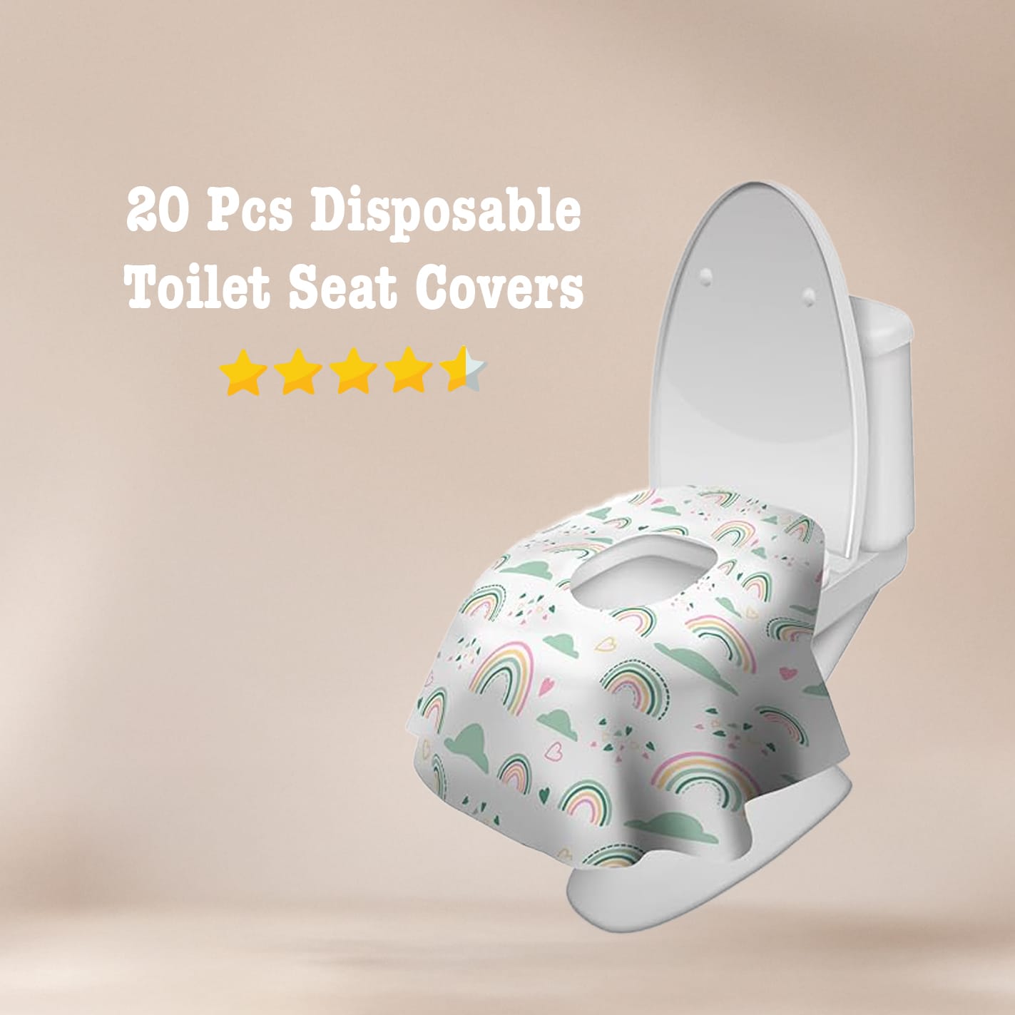 20 Pcs Disposable Toilet Seat Covers